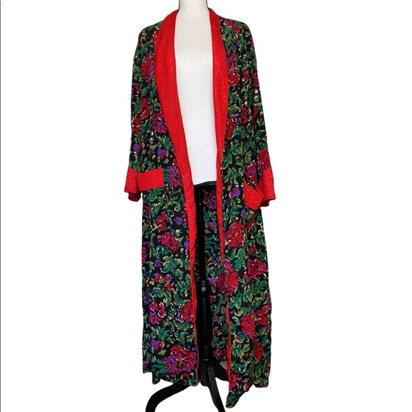 Vintage Gold Label Victoria’s Secret Floral Robe